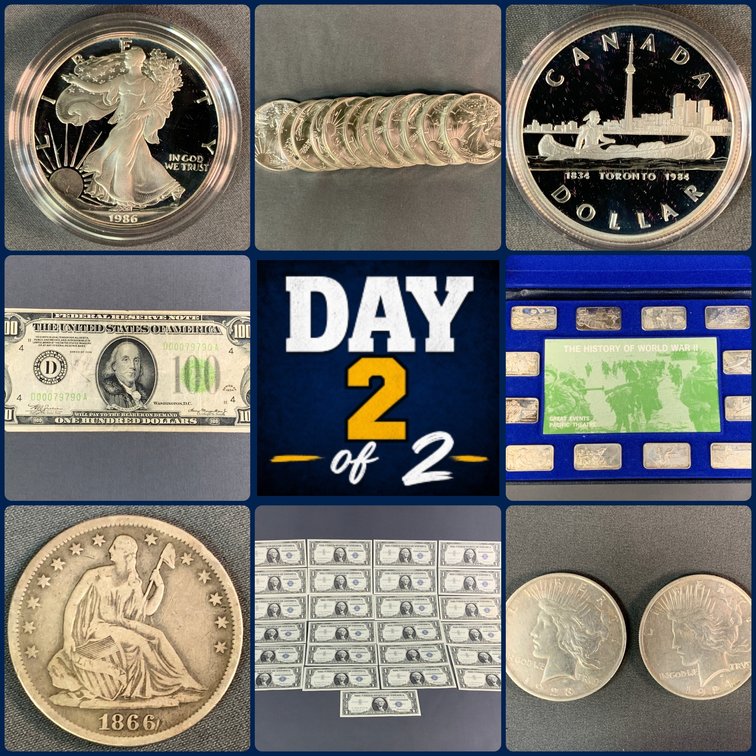 Image for Shinnston, WV - Huge Two-Day Single Owner Coin Auction - Day 2: Morgan and Peace Dollars, Collectible Coins, Currencey