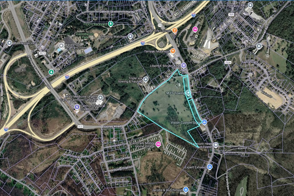 Image for SOLD $1,265,000 - Prime Fairmont Development Opportunity: Homes & Building on 38 ½ Acres with Mineral Interests
