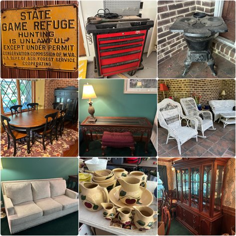 Image for Elkins, WV - Estate of Elaine Douglas - Furniture, Jewelry, Glassware, Tools, Patio & Garden Decor & More!