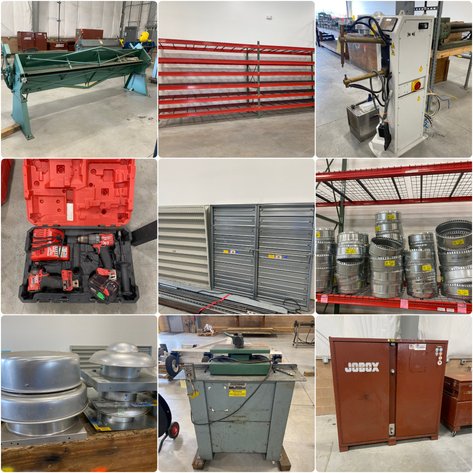 Image for Charleroi, PA - HVAC & Sheet Metal Equipment, Milwaukee Tools & Duct Inventory