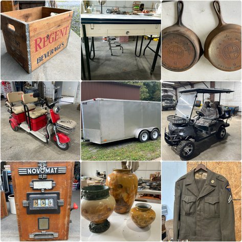 Image for Morgantown, WV - 2025 Golf Cart, 2015 Box Trailer, Antiques, Tools & Collectibles