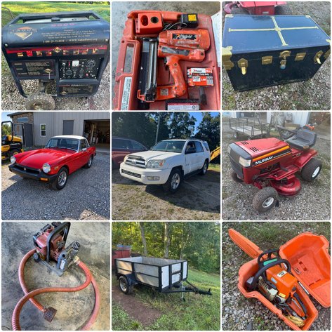 Image for Elkview, WV - Toyota 4Runner, 1977 MG Midget, Trailers, Tools & Outdoor Equipment
