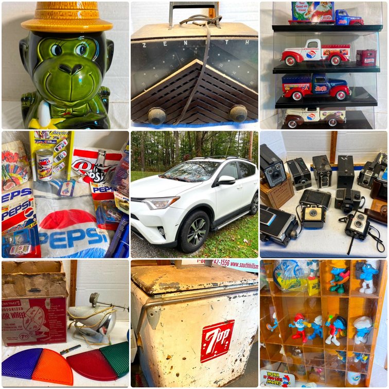Image for McClellandtown, PA – Estate of Vernon Tanner: 2017 Toyota RAV4, Sporting Goods, Vintage Cameras & Collectibles, and More!