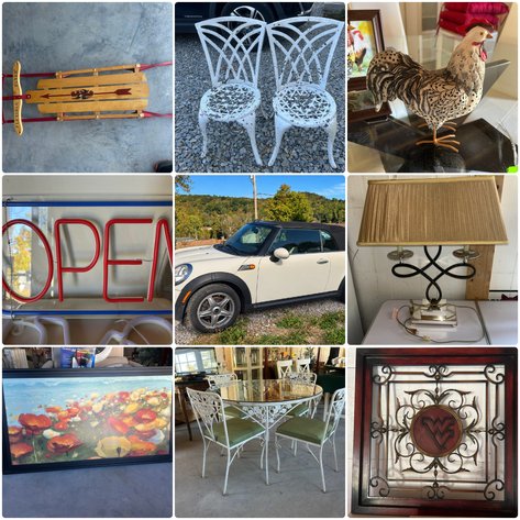 Image for Morgantown, WV – The Sandra Matuga Collection: Mini Cooper Convertible, Antiques, Furniture, Vintage Hats & Collectibles