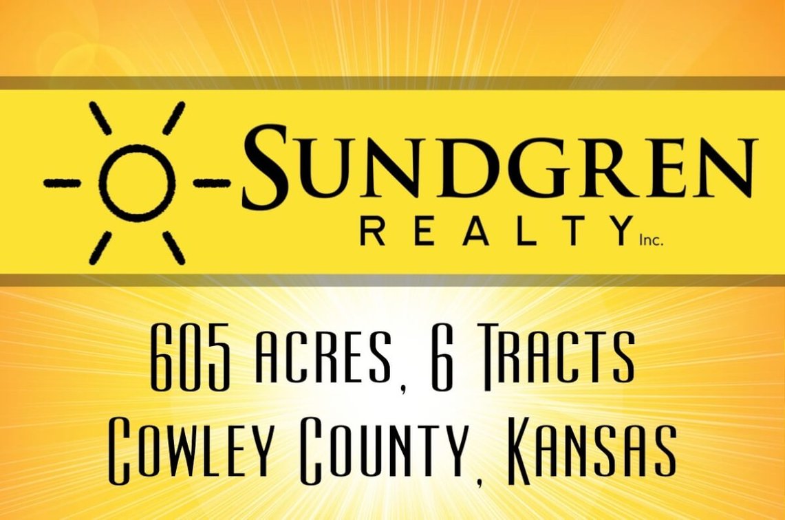 605+- Acres Cowley County, Kansas Land East of Rock Selling in 6 Tracts photo 1