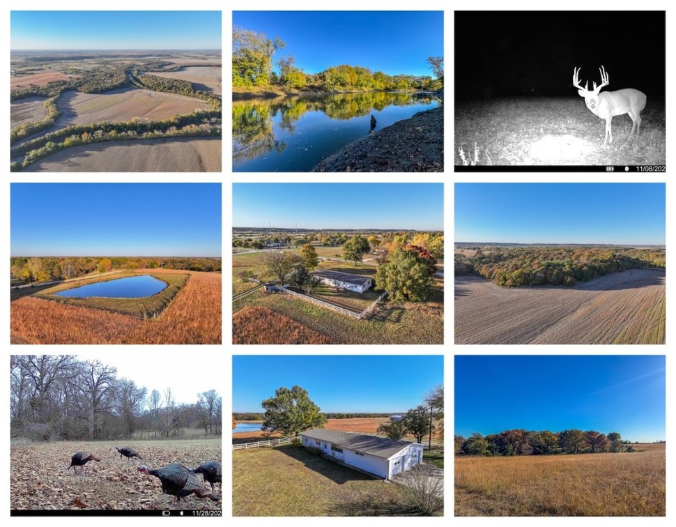 158.2 Acres Montgomery County, KS Land – Verdigris River Bottom, Pasture, Trees, House & Barn photo 1