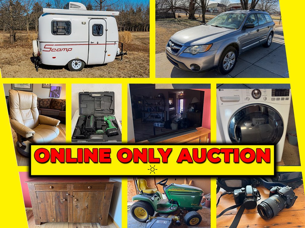 Subaru, Camper, Mowers, Household Items Online Only Auction photo 1