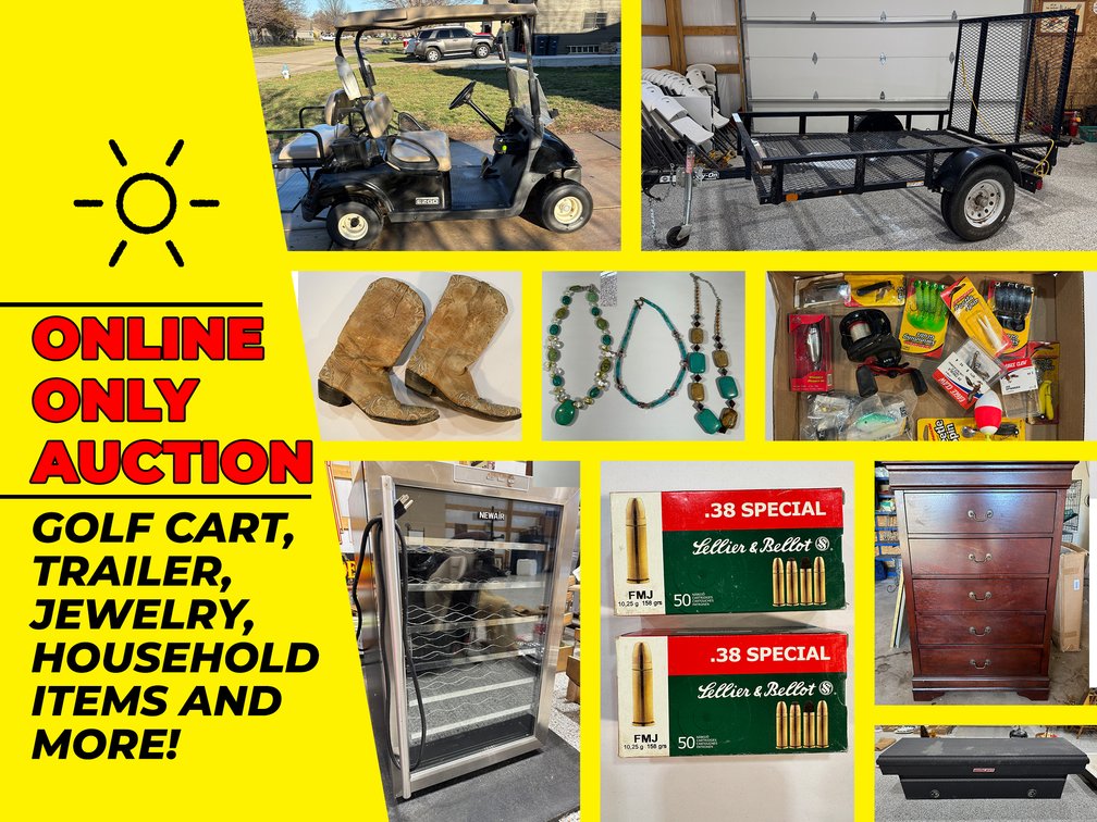 Golf Cart, Trailer, Jewelry, Household Items and More photo 1