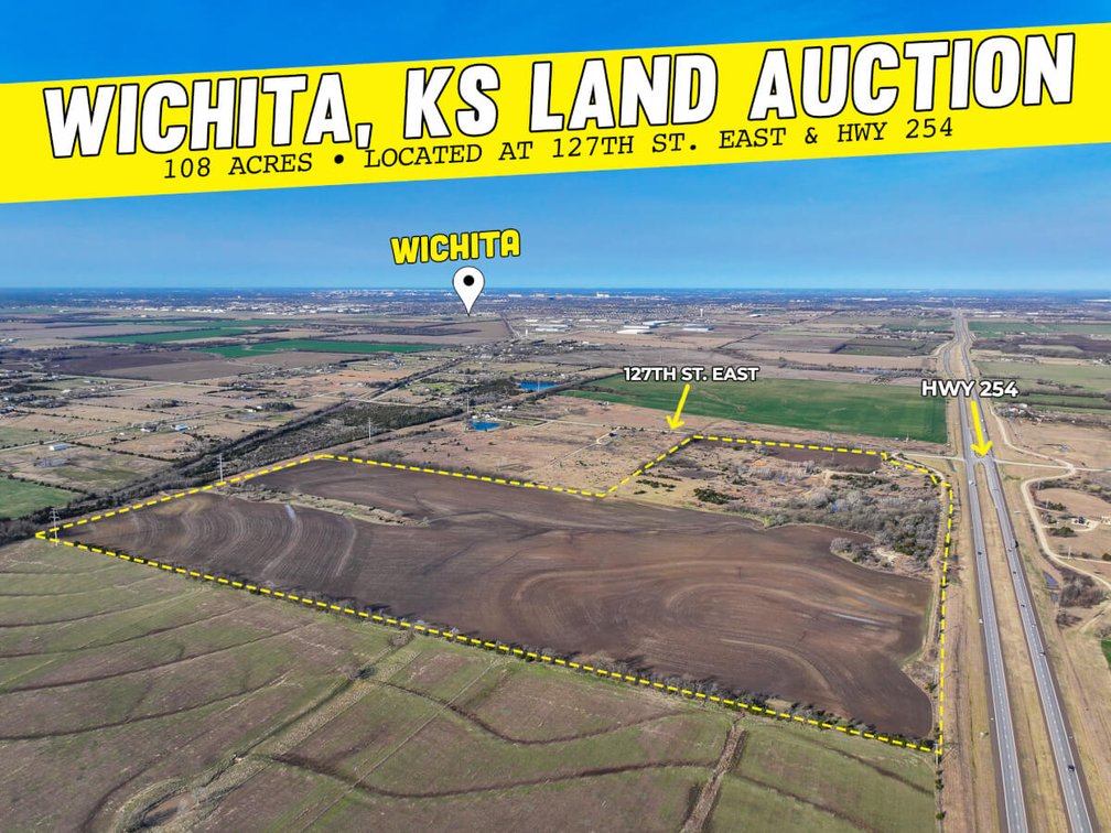 108+- Acres at HWY 254 & 127th St East, Sedgwick County, Kansas photo 1