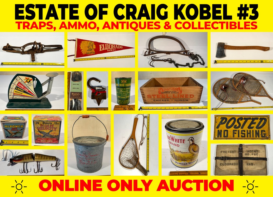 Estate of Craig Kobel #3: Traps, Ammo, Antiques & Collectibles photo 1