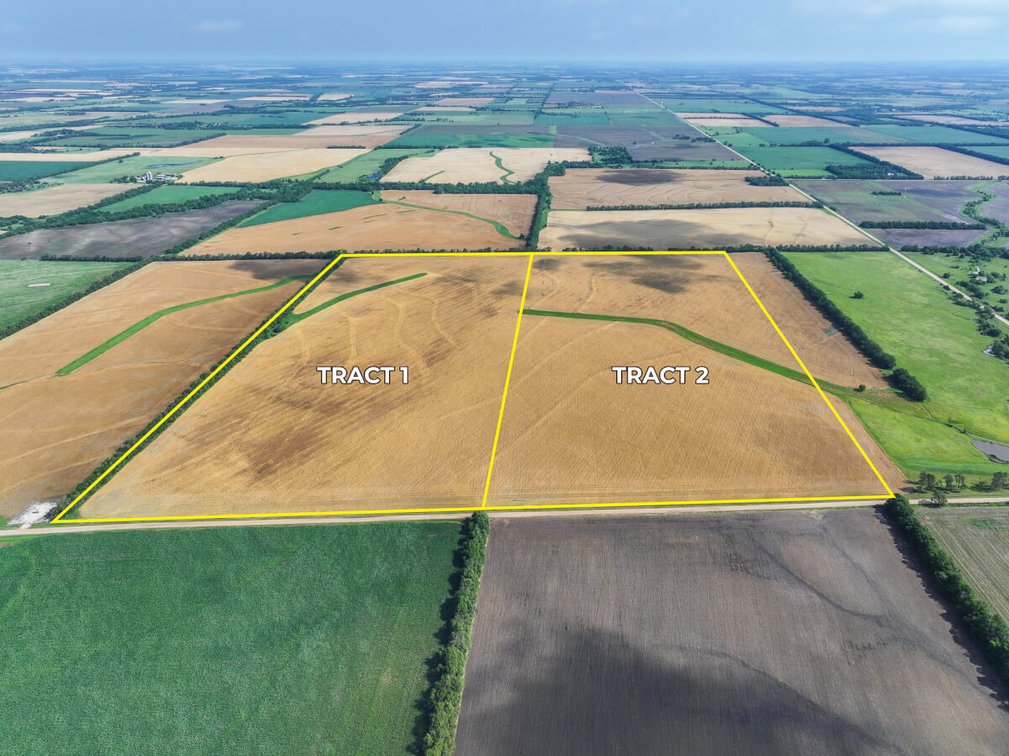 134 Acres in 2 Tracts – Tillable Farm Ground North of Walton, Harvey County, KS photo 1