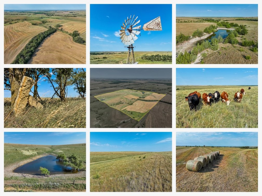 160 Acres Lincoln County, Kansas – Pasture, Tillable, Ponds & Water Well photo 1