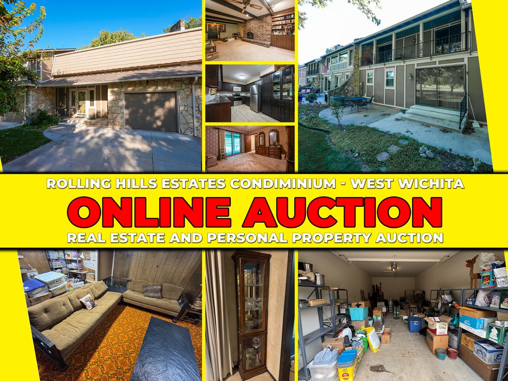 Rolling Hills Estates Condominium: 120 S Maize Rd. Unit 23, Wichita and Personal Property Auction photo 1