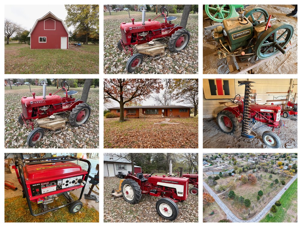 Southeast Wichita Brick Ranch Style Home on 4.1 Acres: 12425 E. Osie St., Wichita KS 67207 and Tractors photo 1