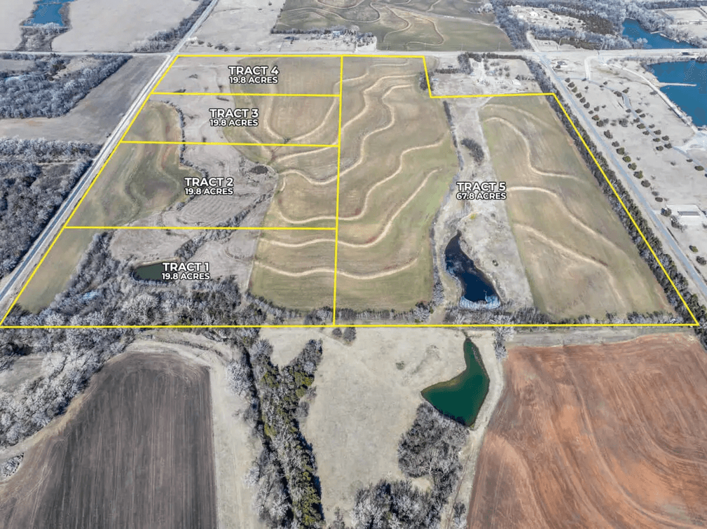 147 Acres Selling in 5 Tracts Bordering Lake Afton, Sedgwick County, Kansas photo 1