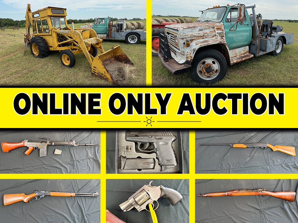 John Deere Loader Backhoe, GMC C50, 16 Guns, Antiques and MORE photo 1