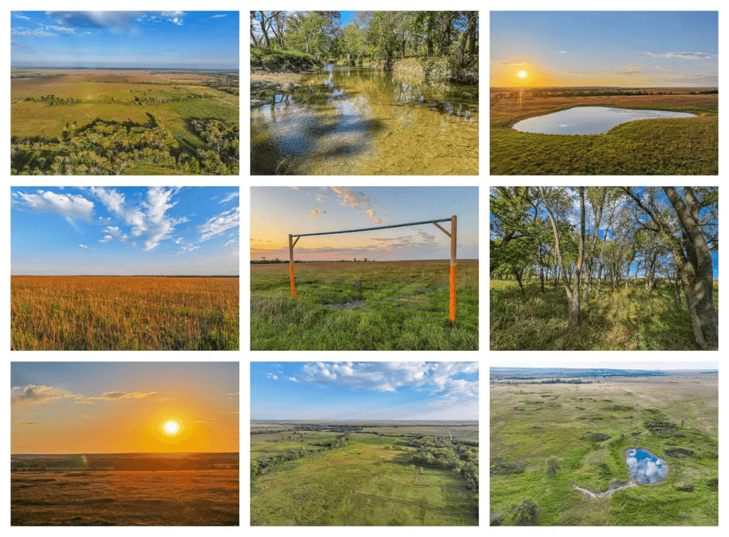 310+- Acres Greenwood County, Kansas – Pasture, Slate Creek, Ponds, Trees & Hunting photo 1