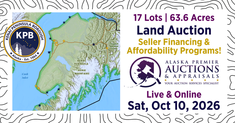 Image for 17 Property Land Auction - Kenai Peninsula Borough 2026