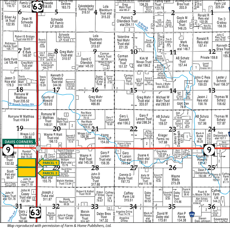 Image for Howard Co., IA - 154.00 Ac., m/l (020-0596)