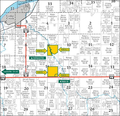 Image for Cass Co., NE - 291.17 Ac., m/l (090-0255)