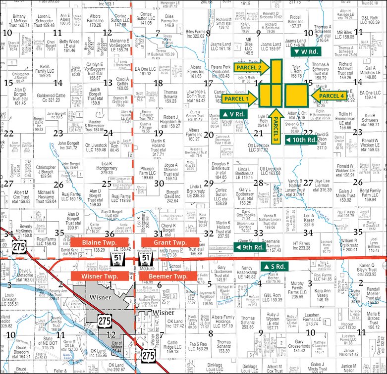 Image for Cuming Co., NE - 399.88 Ac., ml/ (090-0261)