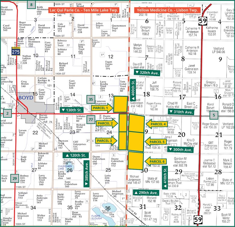 Image for Closed - Lac Qui Parle/Yellow Medicine Co., MN - 716.27 Ac., m/l (190-0286)