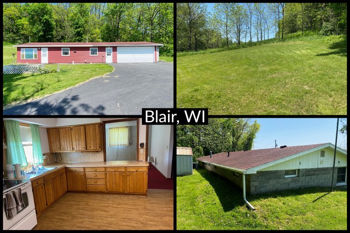 Image for 2 Bedroom, 1 Bath, 2100± Sq Ft Ranch Style Home, Trempealeau County - Blair, WI