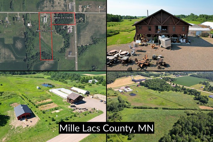 Image for 15± Beautiful Country Acres in 2 Parcels with Quality Amish-Built Home Near Milaca – Mille Lacs County, MN