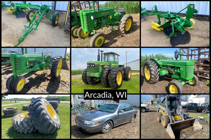 Image for RJ Living Trust - (20+) John Deere Tractors, NH L170 Skid Steer & Household - Arcadia, WI