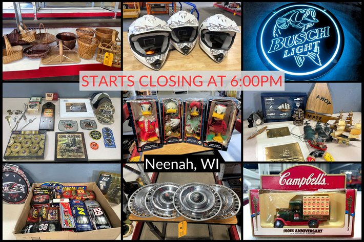 Image for 4 of 5 August 2026 Neon Lighted Beer Signs, Antiques, Collectibles, Tools & More - Neenah, WI