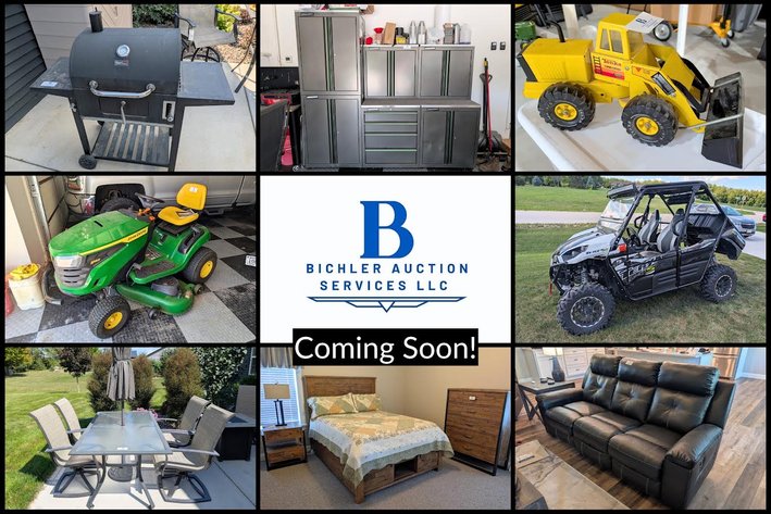 Image for Bichler Auction Services - Mason Henkel Auction - Kawasaki 4-Wheeler, Furniture, John Deere Lawn Mower & More - Malone, WI
