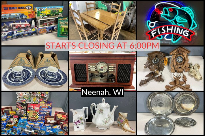 Image for 4 of 5 September 2026 Neon Lighted Beer Signs, Antiques, Collectibles, Tools & More - Neenah, WI