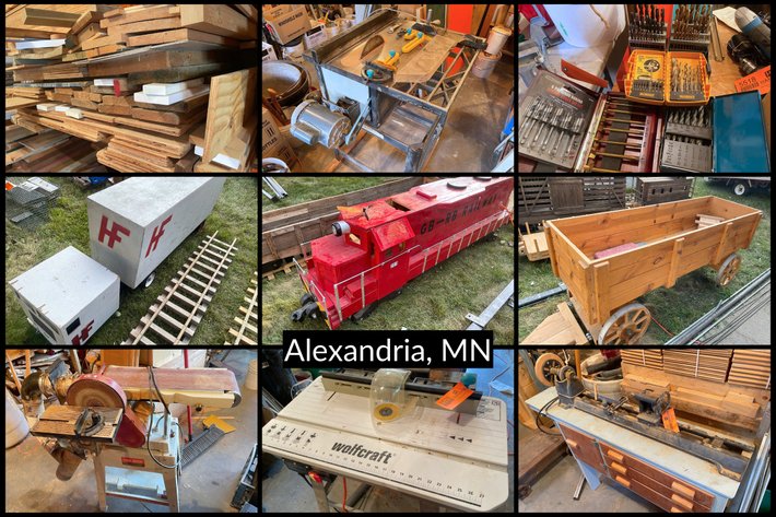 Image for Ride-on Wooden Train, Woodworking Shop, Lumber & More - Alexandria, MN