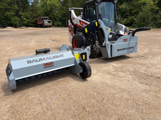 Image for Baumalight Boom Mower Skid Steer Attachment & Toro 5400HL Turf Sweeper - Columbus, WI