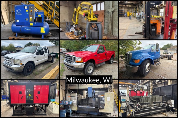 Image for Industrial Machines & Equipment Inventory Liquidation, CNC Machines, Robotic Welding Machines, Welders, Hilti Hand Tools, Trucks, Assembly Hardware & More – Milwaukee, WI