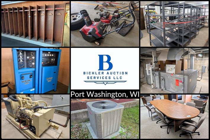 Image for Bichler Auction Services - City of Port Washington Safety Building Relocation Surplus & Building Materials - Thermal Solutions Evolution Boiler Systems, Office Furniture, Lamp Posts, Windows, Service Doors & More - Port Washington, WI
