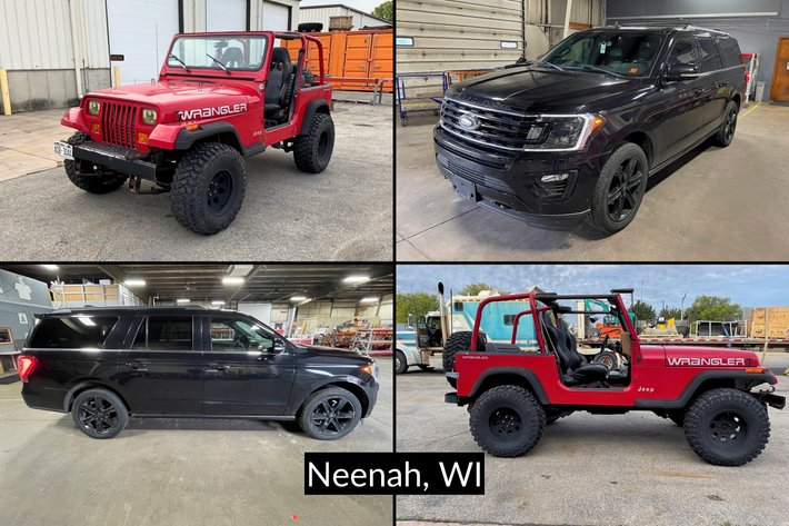 Image for WI Dept of Revenue - 2021 Ford Expedition MAX Limited & 1994 Jeep Wrangler - Neenah, WI