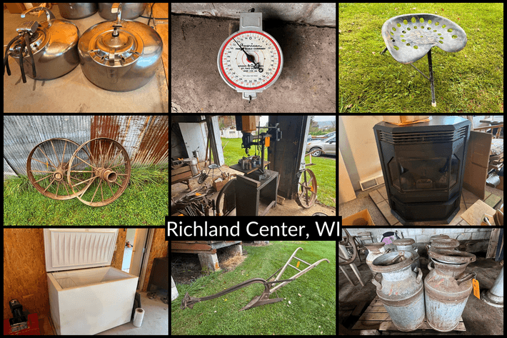 Image for Household Items, Antiques, Vintage Farm Tools, Furniture & More – Richland Center, WI