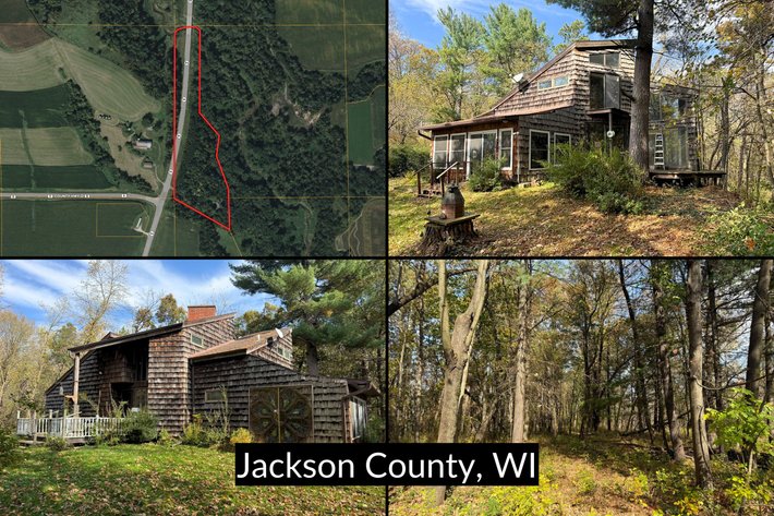 Image for One of a Kind Home on 9.8± Acres with Exceptional Hunting Opportunities Near Melrose, WI - Jackson County