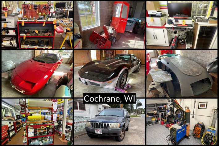 Image for Robert Lietha - 1978 Chevy Corvette Pace Car Coupe, 1996 Chevy Camaro, MG Car, Full Line of Body Shop Equipment, Tools & More - Cochrane, WI