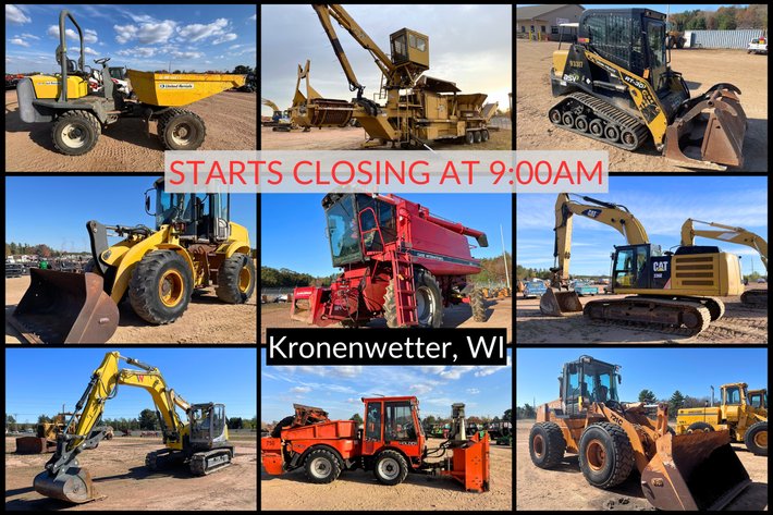 Image for LIVE/ONLINE Fall 2026 Nitke R2 - Yellow Iron, Skid Steers and Construction Equipment - Kronenwetter, WI