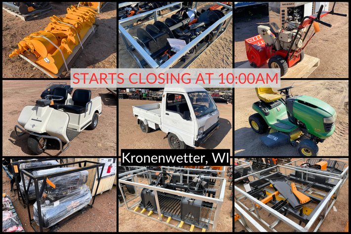 Image for ONLINE Fall 2026 Nitke R3 - Attachments, Aux Accessories, Concrete Equip, Buildings & More - Kronenwetter, WI