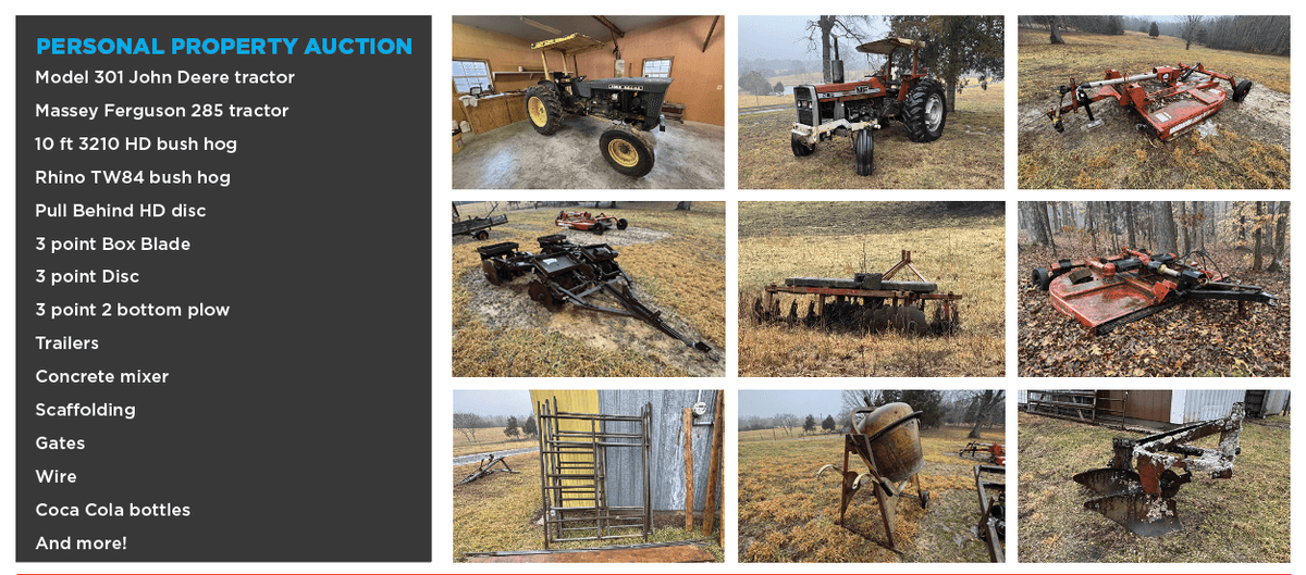 Image for FARM AUCTION: 960 & 970 Antioch Rd.