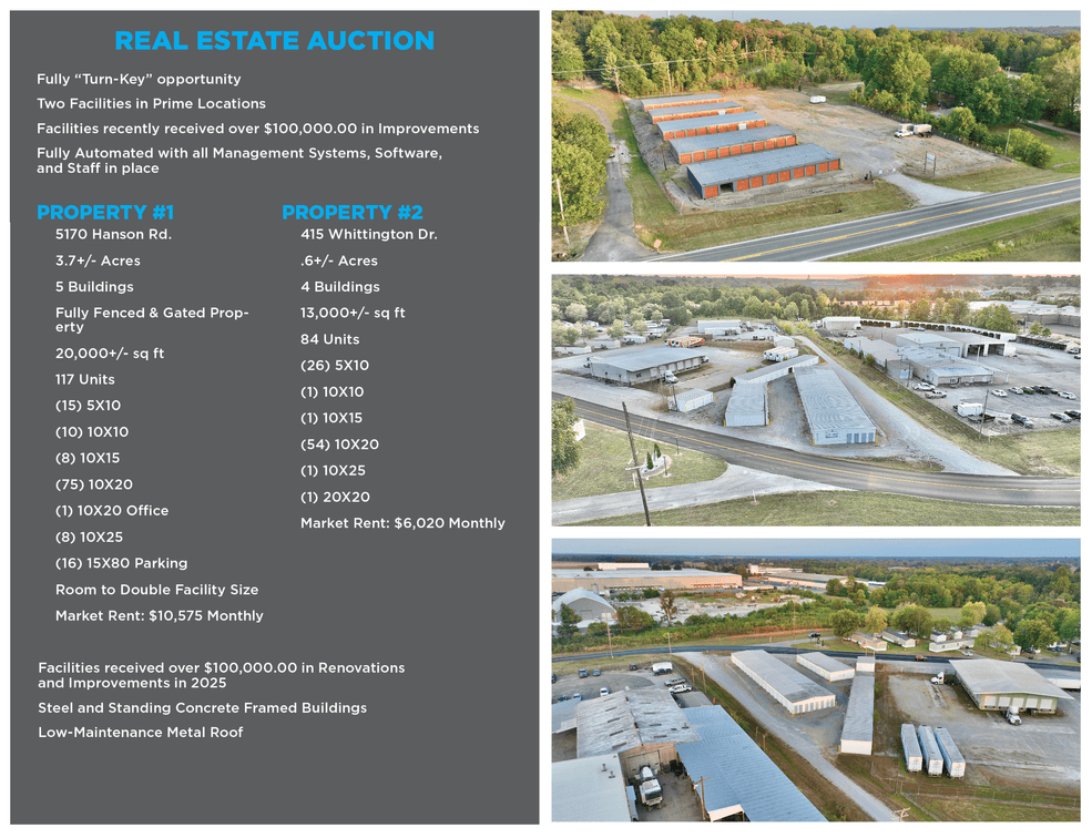 Image for Storage Portfolio Auction