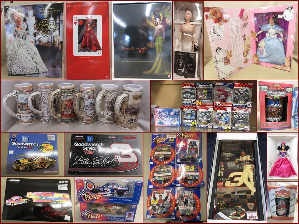 Image for Barbie Collector Dolls and Nascar Die-cast Collectibles (pink tag)