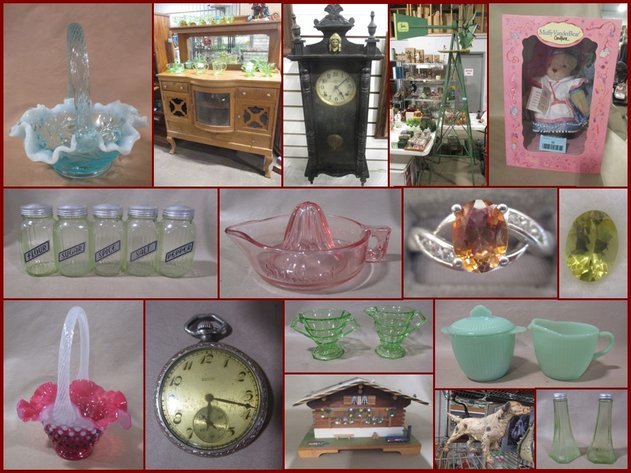 Outdoor, Fine Glassware, Sterling and Antiques (blue tag)