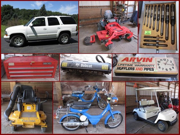 Williams Chevy Tahoe, Zero Turn Mowers & Mechanics Tools