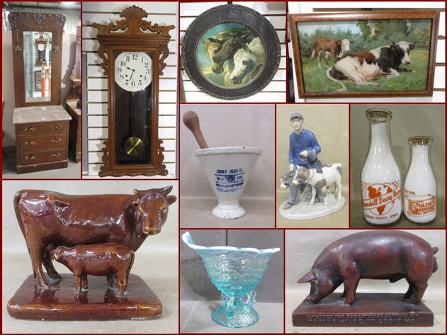 Rare Stoneware, Fine Glassware and Collectibles (light purple tag)