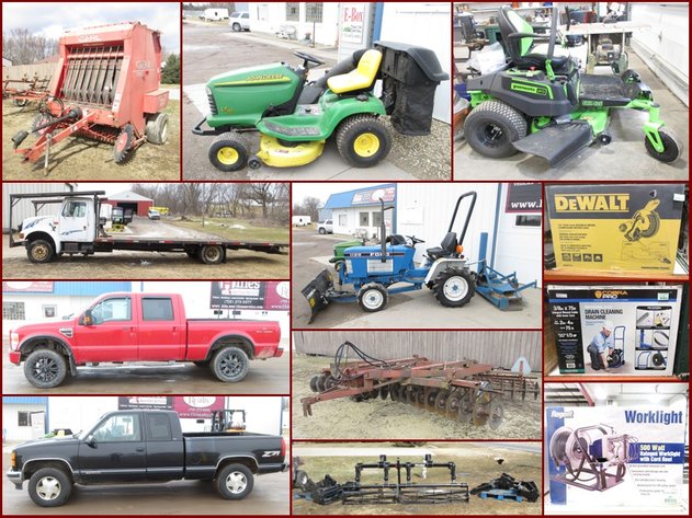 Machinery, Trucks, Tractor & Tools (mint green tag)