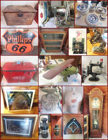 Moll Estate Antiques, Primitives, Railroad Collectibles & Auto Lift